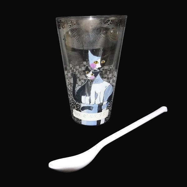 Goebel Rosina Wachtmeister: Nico e Nicola Glas mit Löffel Villeroy & Boch (7120894689417)