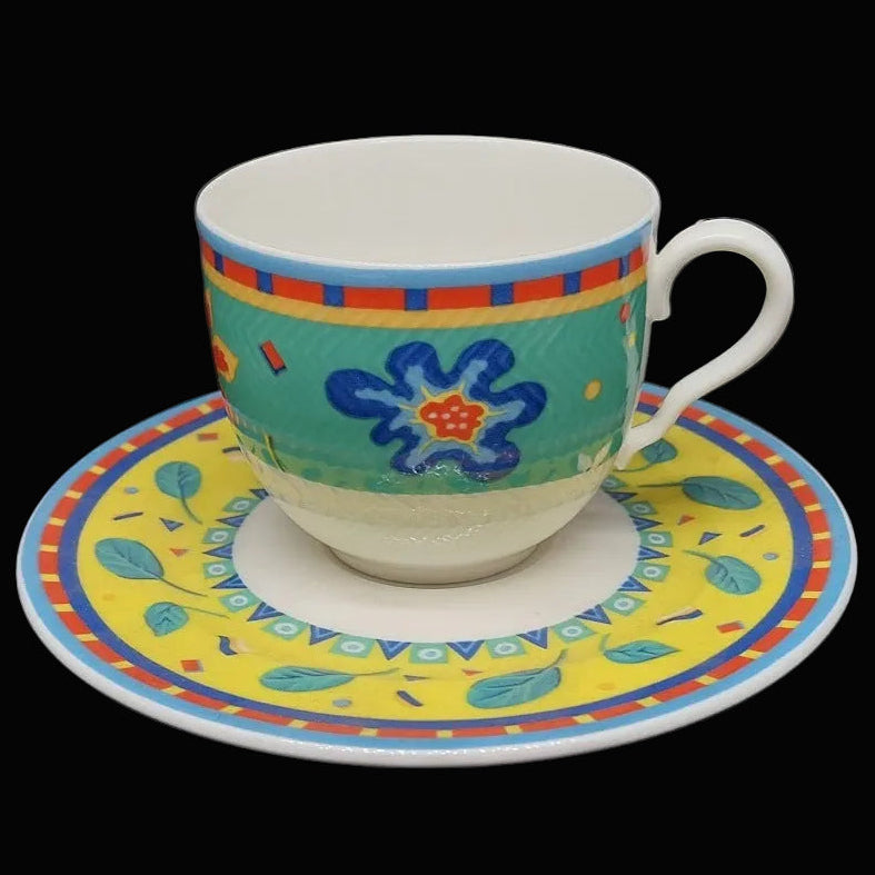 Villeroy & Boch Gallo Safara: Kaffeetasse / Tasse mit Unterteller Porzellanladen.online (7120717512841)