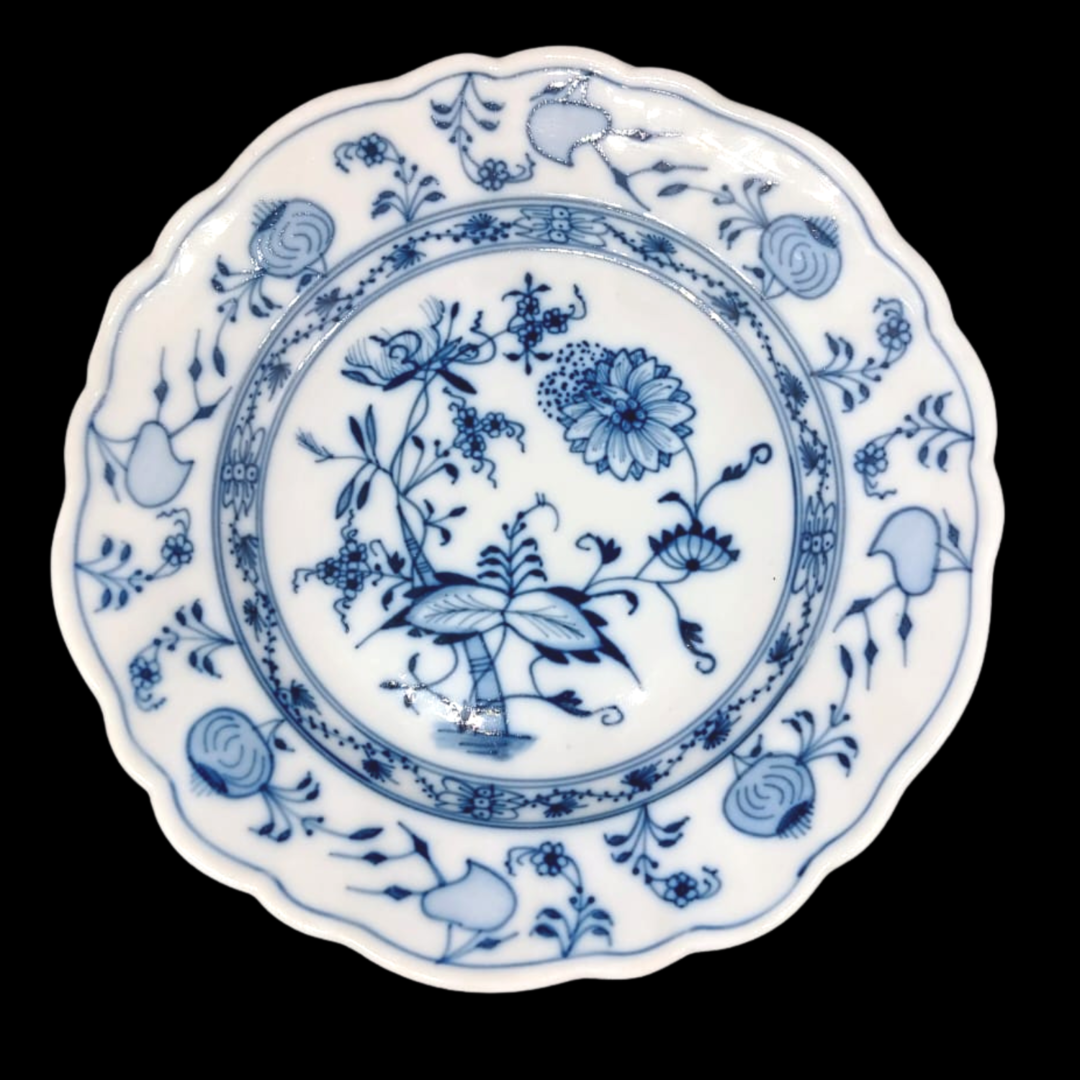 Stadt Meissen Zwiebelmuster: Kuchenteller / Frühstücksteller 19 cm Hutschenreuther (7120796680329)