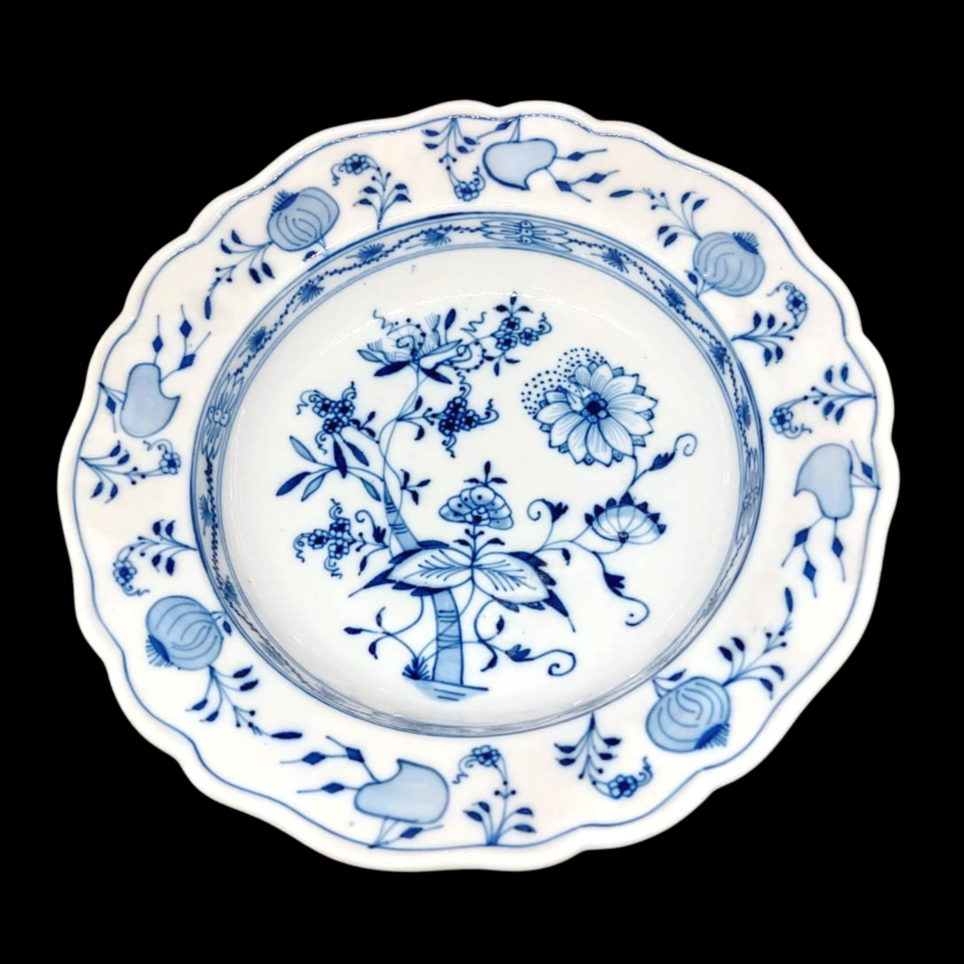 Stadt Meissen Zwiebelmuster: Suppenteller / tiefer Teller Hutschenreuther (7120796582025)