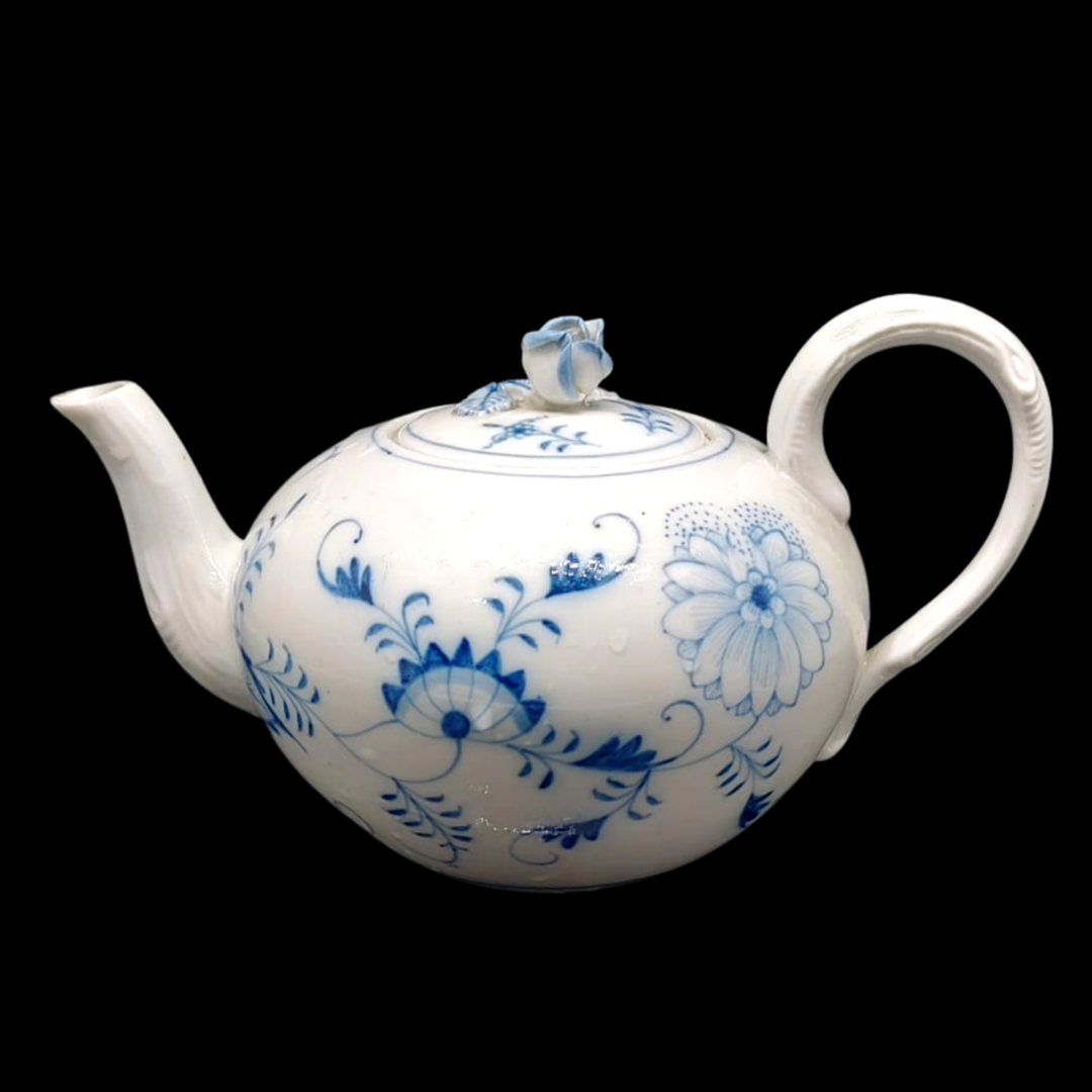 Stadt Meissen Zwiebelmuster: Teekanne / Kanne - Macke Hutschenreuther (7120797008009)