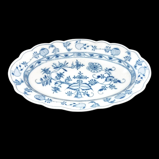 Stadt Meissen Zwiebelmuster: Fleischplatte / Platte - ca 39 cm Hutschenreuther (7120797302921)
