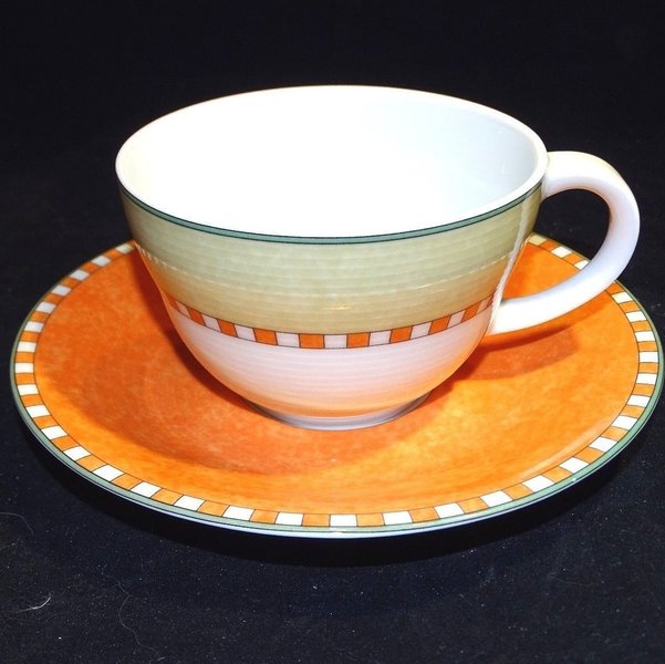 Villeroy & Boch Switch 2 Portugal (Lima / La Paz): Kaffeetasse / Tasse mit Unterteller Villeroy & Boch (7120844718217)