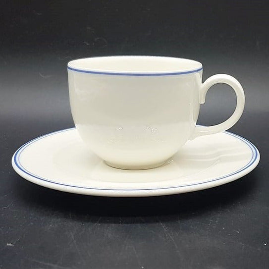 Villeroy & Boch Tipo blue: Kaffeetasse / Tasse mit Unterteller Villeroy & Boch (7120964321417)