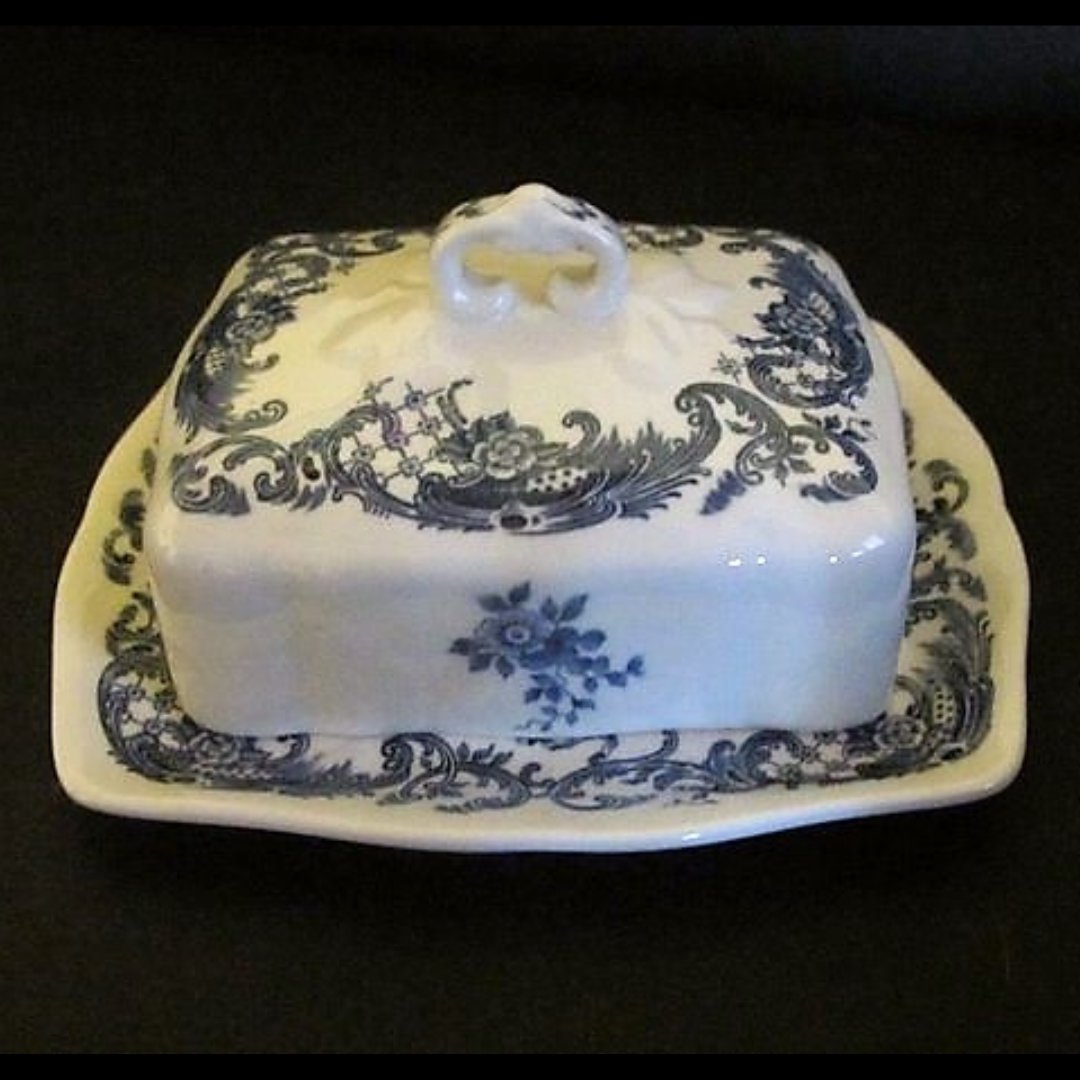 Villeroy & Boch Valeria blau: Butterdose, zweiteilig - neu (siehe Beschreibung) Villeroy & Boch (7120696082569)