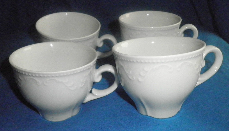 Villeroy & Boch: vier weiße Kaffeetassen - unbenutzt! Porzellanladen.online (7120704700553)