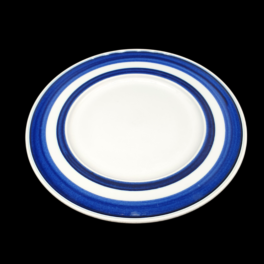 Villeroy & Boch Blue Cloud: Speiseteller / flacher Teller Streifen Dekor - gebraucht Villeroy & Boch (7120711123081)