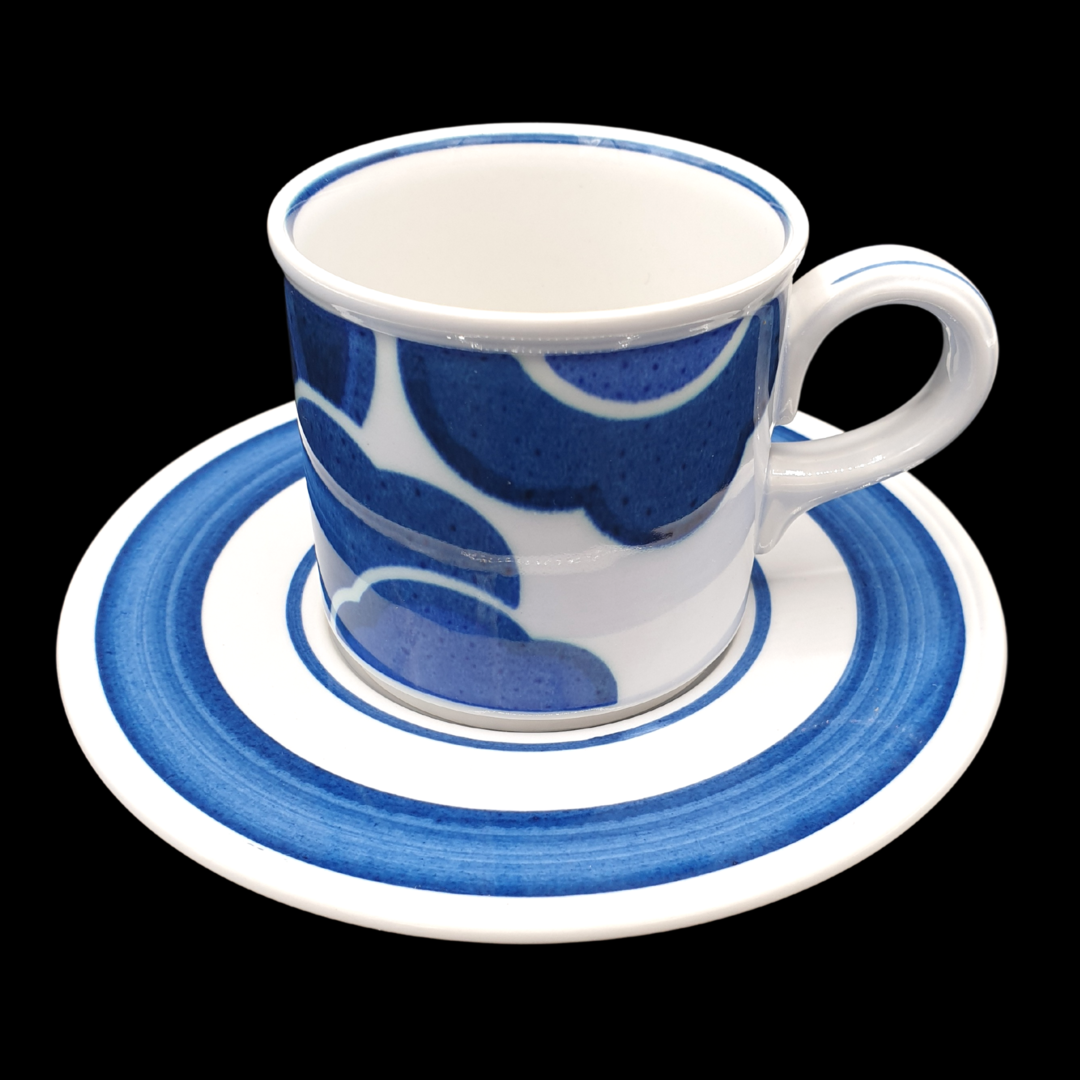 Villeroy & Boch Blue Cloud: Mokkatasse / Espressotasse mit Unterteller Villeroy & Boch (7120709517449)