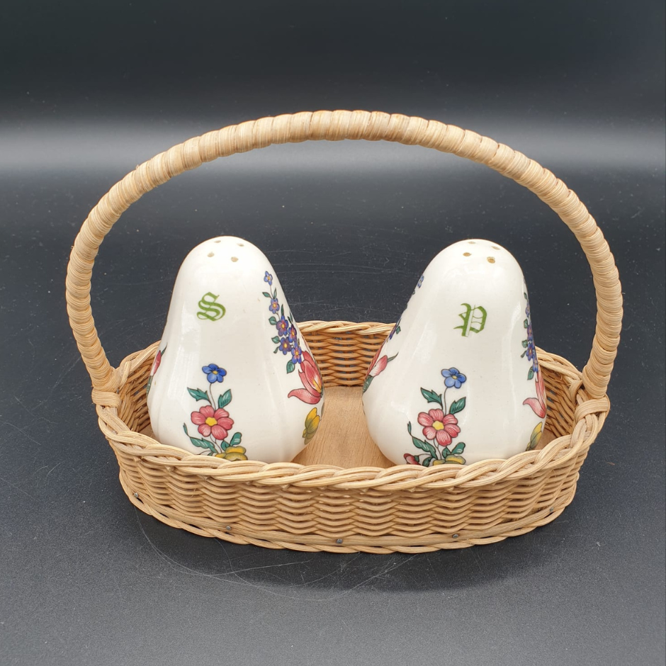 Villeroy & Boch Alt Straßburg: Pfefferstreuer und Salzstreuer mit Körbchen Villeroy & Boch (7120933453961)