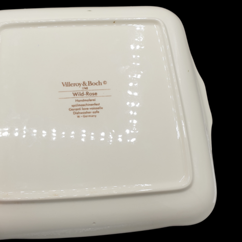 Villeroy & Boch Wildrose: Keksplatte / Gebäckplatte mit Griffen - Mängel (8361802105156)