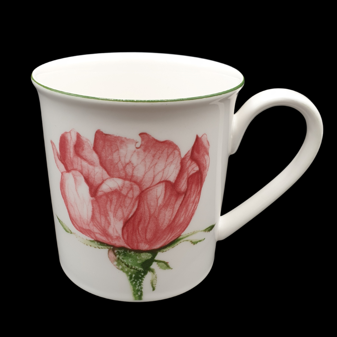 Villeroy & Boch Flora: Henkelbecher / Kaffeebecher Eglantine - neuwertig Villeroy & Boch (7120983523465)