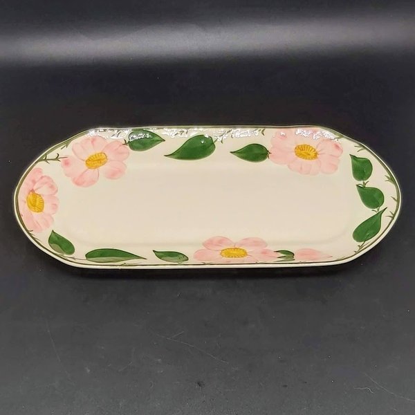 Villeroy & Boch Wildrose: Königskuchenplatte / Stollenplatte / längliche Platte - sehr gut Villeroy & Boch (7120757325961)