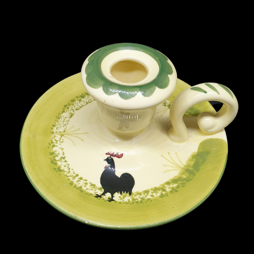 Zeller Keramik Hahn und Henne: Kerzenständer / Leuchter / Kerzenleuchter ohne Kerze Zeller Keramik (7120758407305)