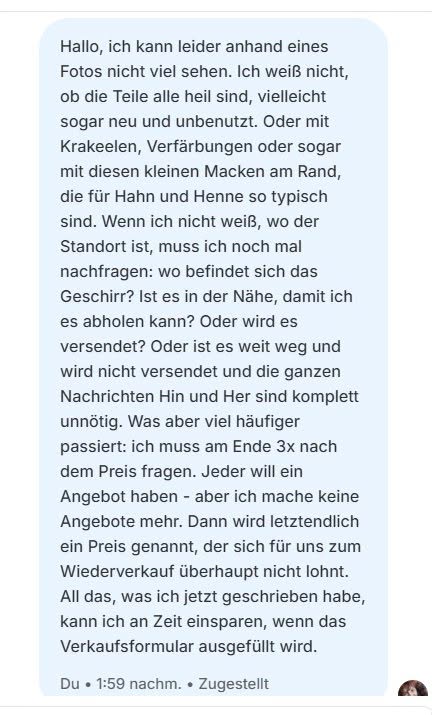 Um mich entscheiden zu können, brauche ich Infos...