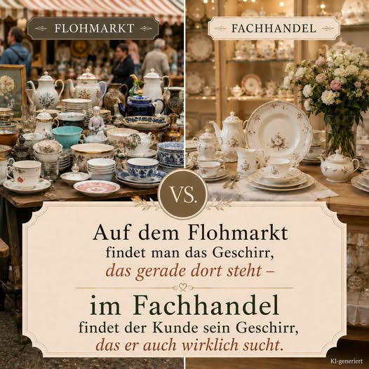 Nicht jeder Porzellanliebhaber ist unser Kunde