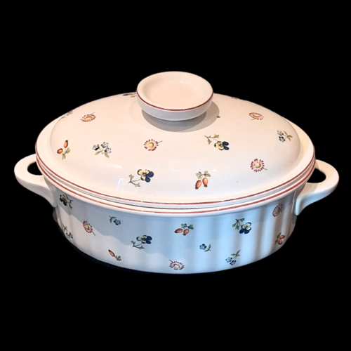 Villeroy & Boch Petite Fleur: Bräter / Auflaufform mit Deckel, groß - Vilbofour / Kochgeschirr (8692529004868)