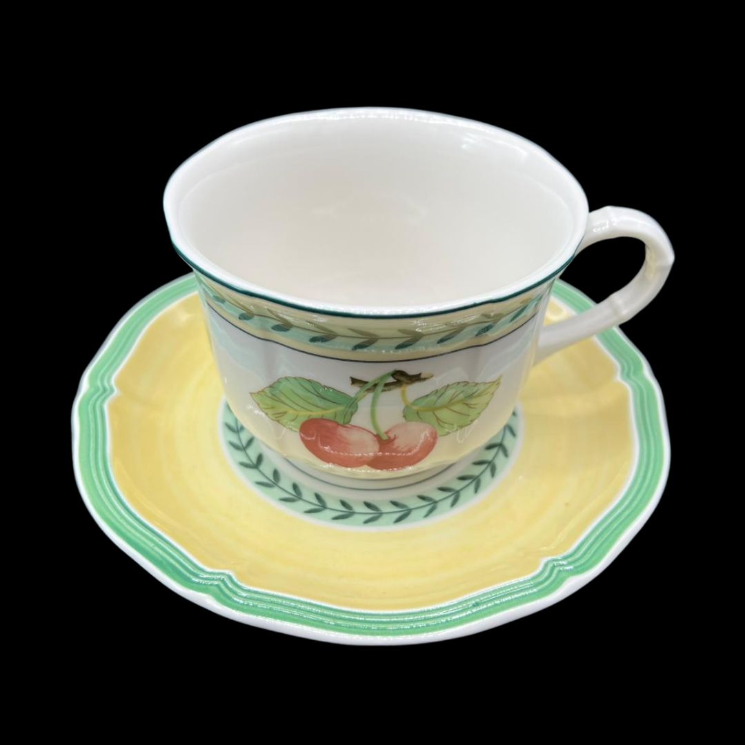 Villeroy & Boch French Garden: Kaffeetasse / Tasse mit Unterteller - neu