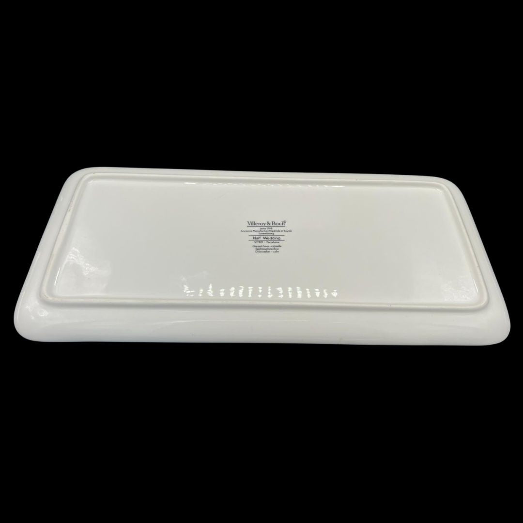 Villeroy & Boch Naif Wedding: Königskuchenplatte / Stollenplatte / Platte