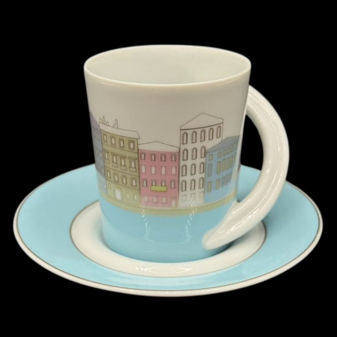 Rosenthal Studio Line Cupola: Mokkatasse / Espressotasse mit Unterteller - Sammeltasse Nr. 16