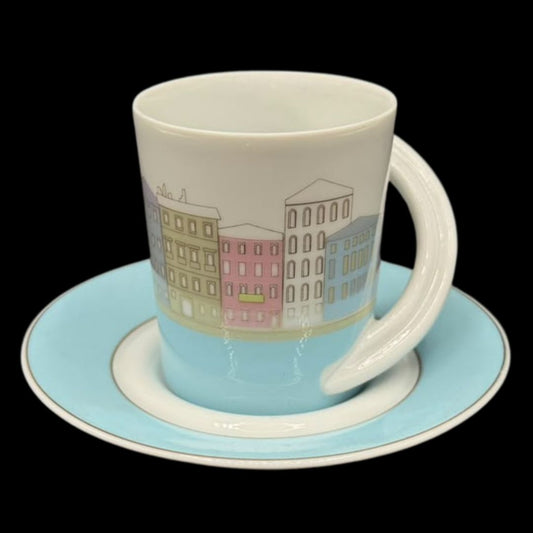 Rosenthal Studio Line Cupola: Mokkatasse / Espressotasse mit Unterteller - Sammeltasse Nr. 16
