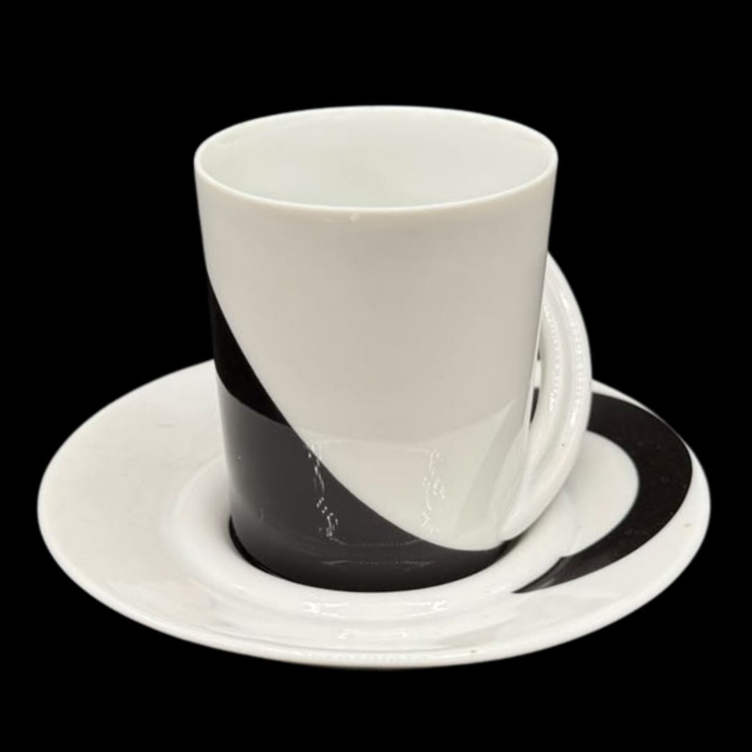 Rosenthal Studio Line Cupola: Mokkatasse / Espressotasse mit Unterteller - Sammeltasse Nr. 12