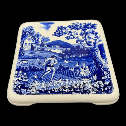 Villeroy & Boch Rusticana blau: Untersetzer 21 x 21 cm - selten
