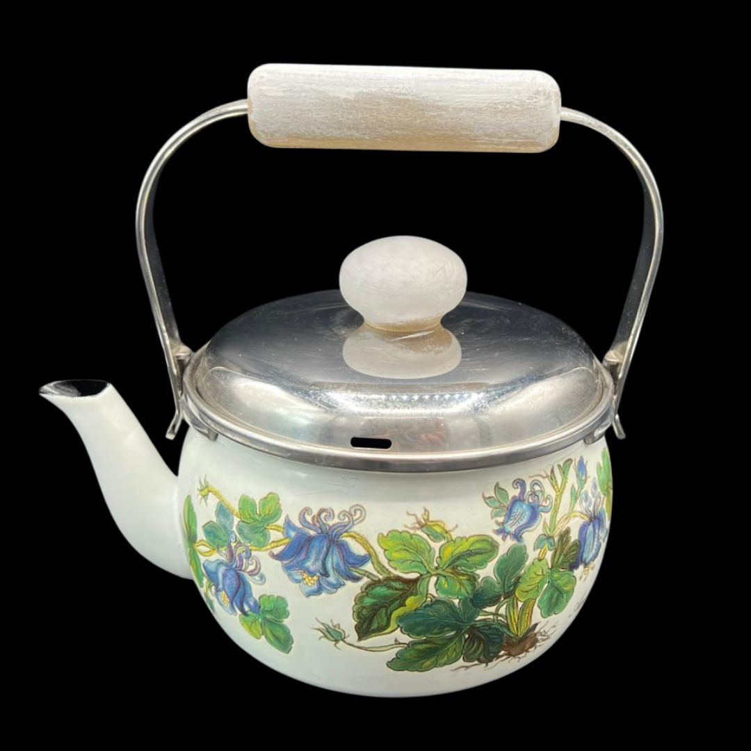 Villeroy & Boch Botanica: Wasserkessel / Kessel mit Holzgriff - selten