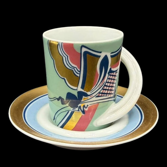 Rosenthal Studio Line Cupola: Mokkatasse / Espressotasse mit Unterteller - Sammeltasse Nr. 1
