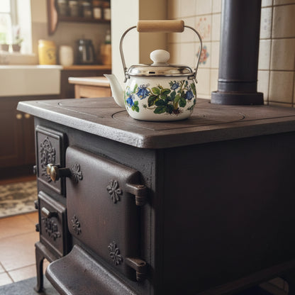 Villeroy & Boch Botanica: Wasserkessel / Kessel mit Holzgriff - selten