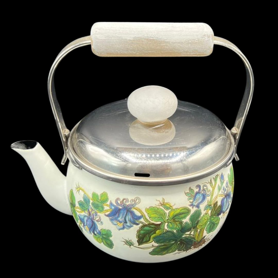 Villeroy & Boch Botanica: Wasserkessel / Kessel mit Holzgriff - selten