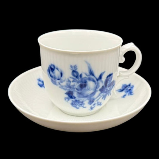 Heinrich / Höchst Residenz "Blaue Rose": Kaffeetasse / Tasse mit Unterteller