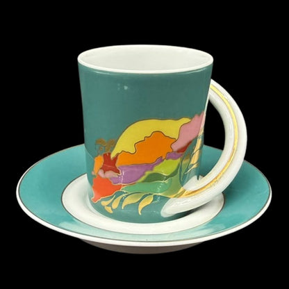 Rosenthal Studio Line Cupola: Mokkatasse / Espressotasse mit Unterteller - Sammeltasse Nr. 9