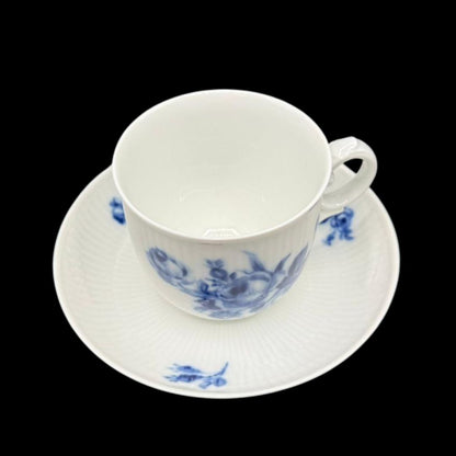 Heinrich / Höchst Residenz "Blaue Rose": Kaffeetasse / Tasse mit Unterteller