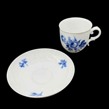 Heinrich / Höchst Residenz "Blaue Rose": Kaffeetasse / Tasse mit Unterteller