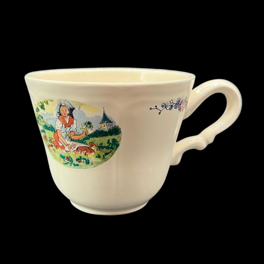 Sarreguemines Obernai France: Kaffeetasse / Tasse (Kirchturm)