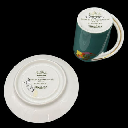 Rosenthal Studio Line Cupola: Mokkatasse / Espressotasse mit Unterteller - Sammeltasse Nr. 9