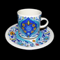 Villeroy & Boch Izmir 1973: Kaffeetasse / Tasse mit Unterteller - neu (7121062068361)