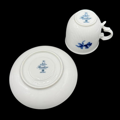 Heinrich / Höchst Residenz "Blaue Rose": Kaffeetasse / Tasse mit Unterteller