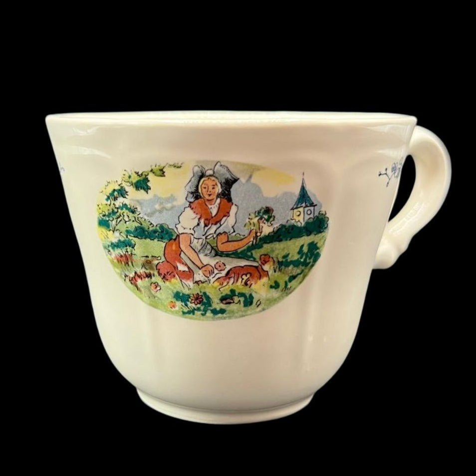 Sarreguemines Obernai France: Kaffeetasse / Tasse (Kirchturm)