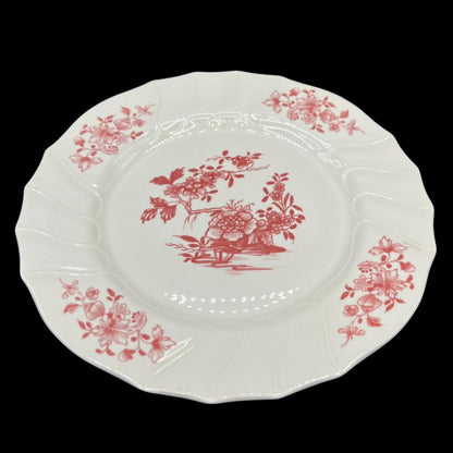 Villeroy & Boch Vieux Bruxelles: Speiseteller / flacher Teller ß rotes Blumenmuster