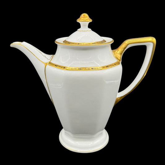 Rosenthal Selb-Bavaria Golddekor Corona: Kaffeekanne / Kanne