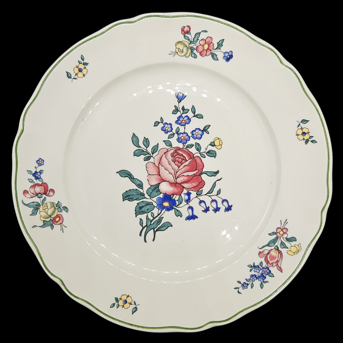 Villeroy & Boch Alt Strassburg: Kuchenteller / Frühstücksteller Rose 19 cm (neuer Stempel) (8862282711364)