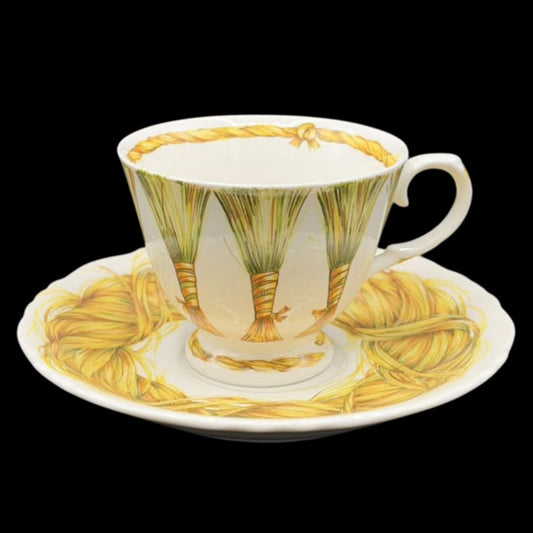 Emilio Bergamin Taitu / Taitù Paglia: Kaffeetasse / Teetasse / Tasse mit Unterteller