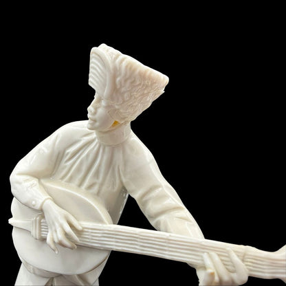 Nymphenburg Porzellanfigurengruppe: fünf Musikanten der Böhmischen bergmännischen Musikkapelle
