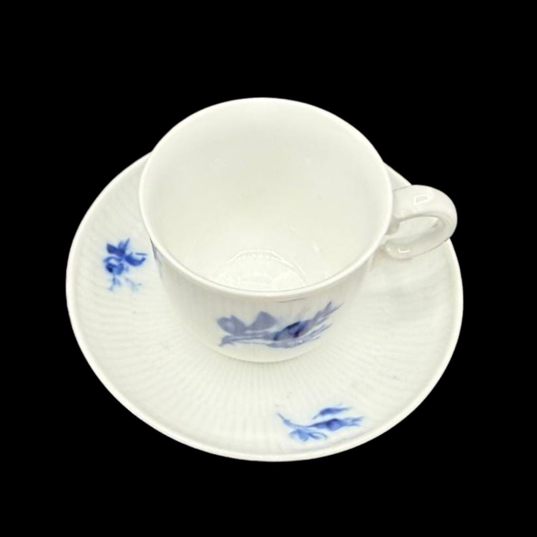 Heinrich / Höchst Residenz "Blaue Rose": Mokkatasse / Esspresotasse mit Unterteller