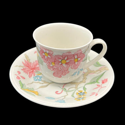 Villeroy & Boch Chintz: Mokkatasse / Espressotasse mit Unterteller - selten