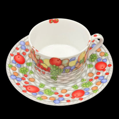 Emilio Bergamin Taitu / Taitù Giardino: Kaffeetasse / Teetasse / Tasse mit Unterteller