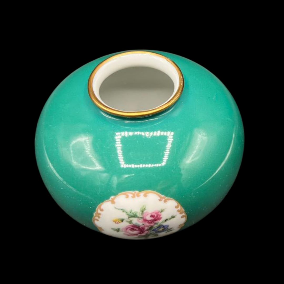 Fürstenberg Fürstin Medaillon: Vase / Blumenvase