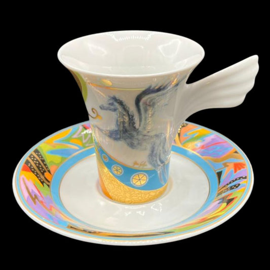 Rosenthal Studio Line Mythos: Mokkatasse / Espressotasse Sammeltasse Nr. 3 mit Unterteller Nr. 5