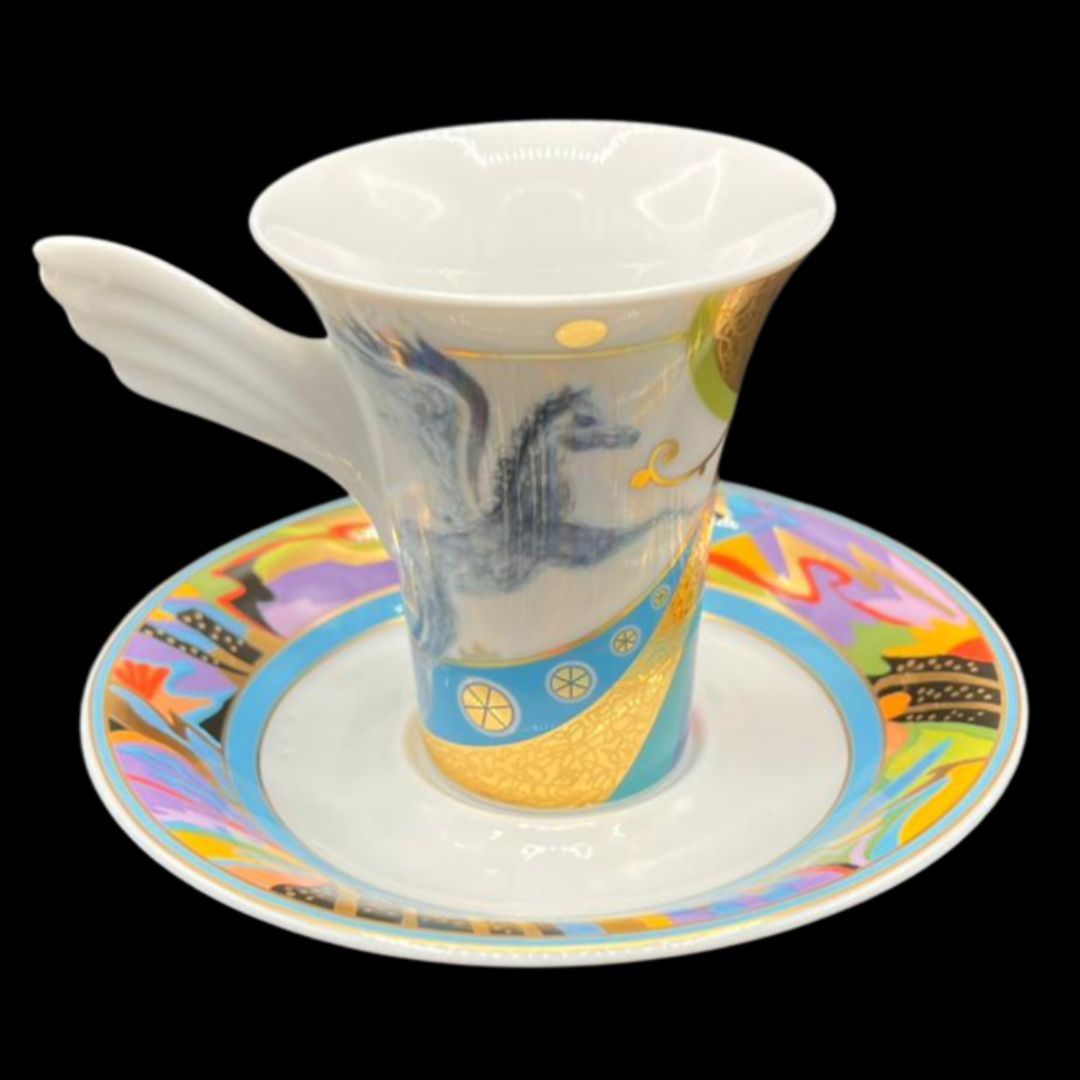 Rosenthal Studio Line Mythos: Mokkatasse / Espressotasse Sammeltasse Nr. 3 mit Unterteller Nr. 5